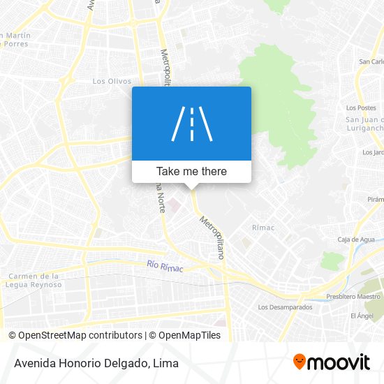 Avenida Honorio Delgado map