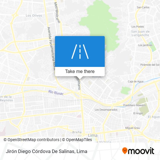 Jirón Diego Córdova De Salinas map