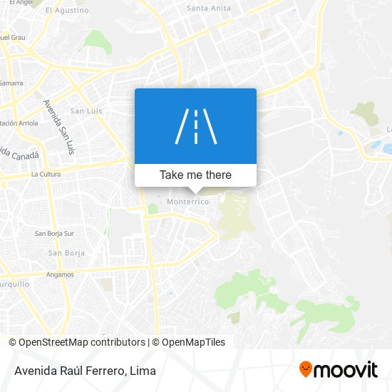 Mapa de Avenida Raúl Ferrero
