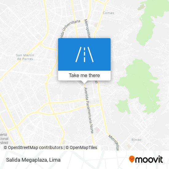 Salida Megaplaza map