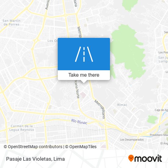 Pasaje Las Violetas map