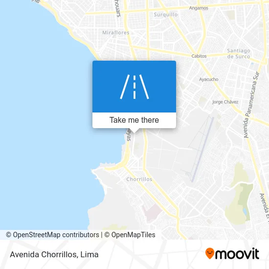 Avenida Chorrillos map