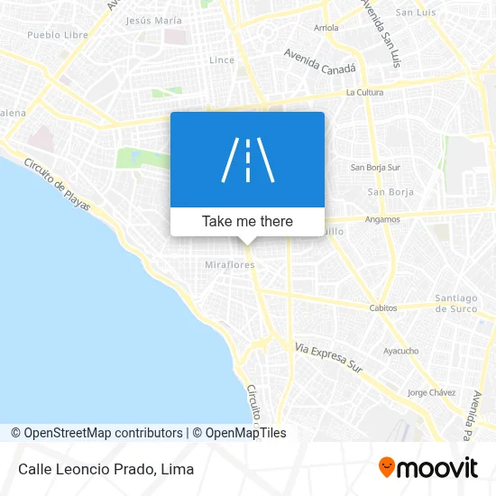Calle Leoncio Prado map