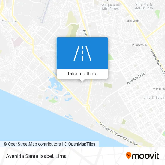 Avenida Santa Isabel map