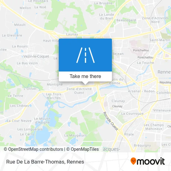 Rue De La Barre-Thomas map