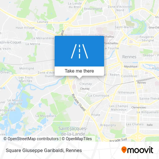 Square Giuseppe Garibaldi map