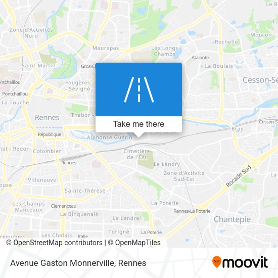 Avenue Gaston Monnerville map