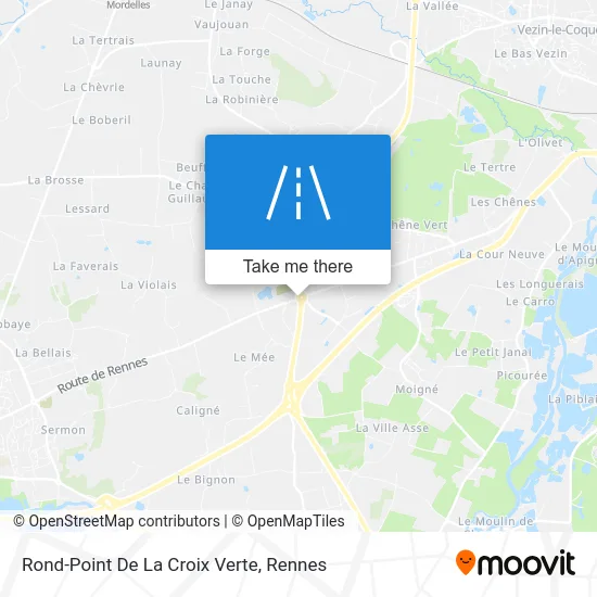 Rond-Point De La Croix Verte map