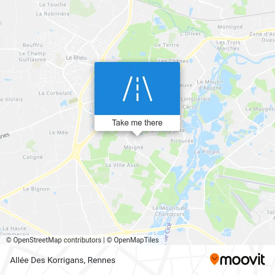 Allée Des Korrigans map