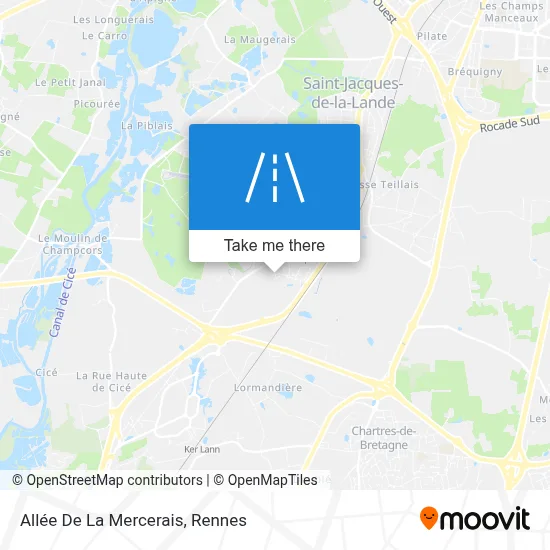 Allée De La Mercerais map