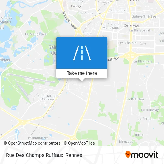 Rue Des Champs Ruffaux map