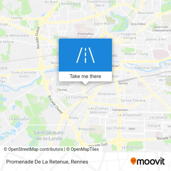 Promenade De La Retenue map