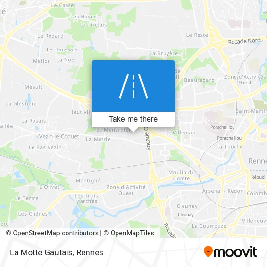 La Motte Gautais map