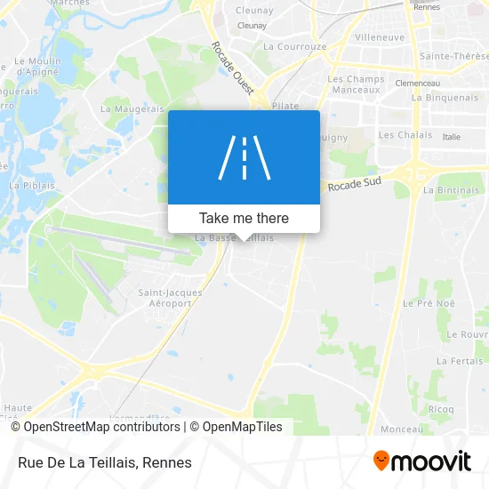 Rue De La Teillais map