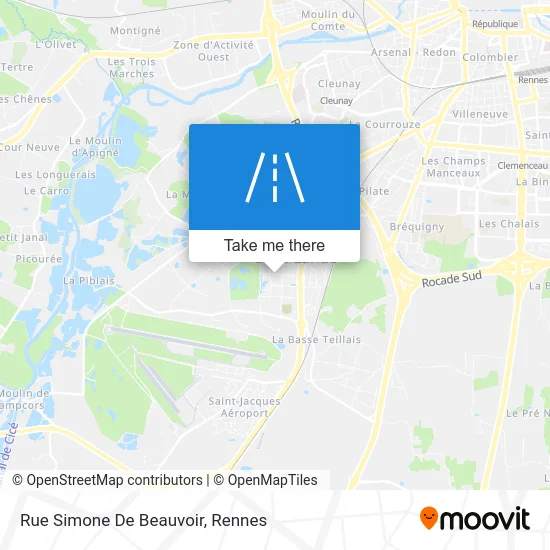 Rue Simone De Beauvoir map