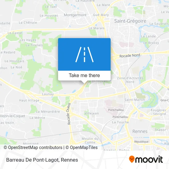 Barreau De Pont-Lagot map