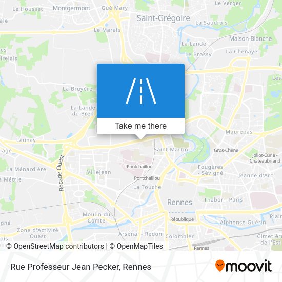 Rue Professeur Jean Pecker map