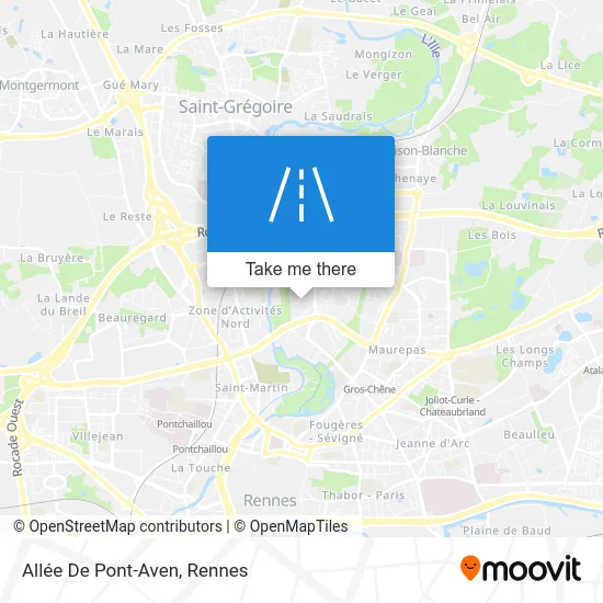 Allée De Pont-Aven map