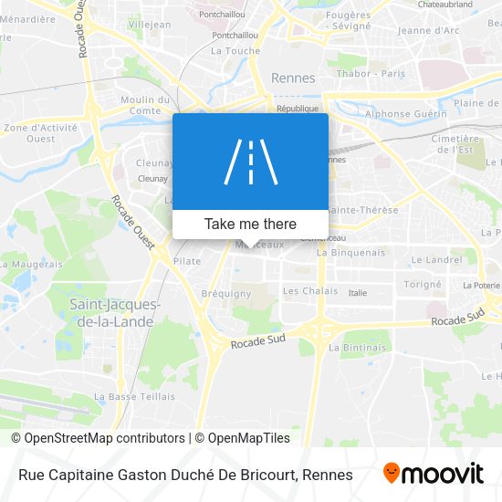 Rue Capitaine Gaston Duché De Bricourt map