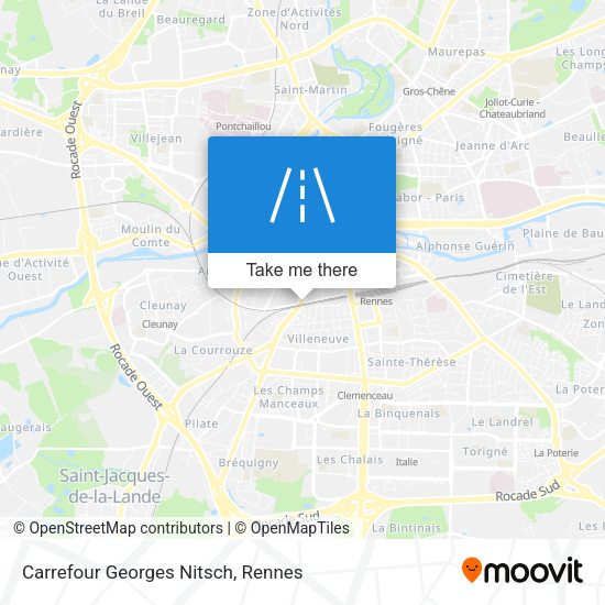 Carrefour Georges Nitsch map