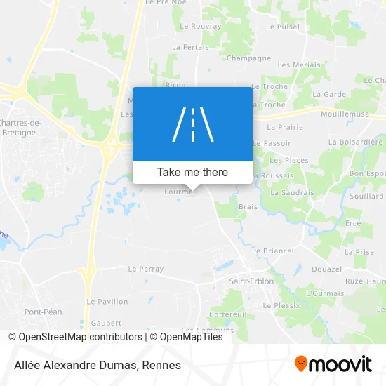 Allée Alexandre Dumas map
