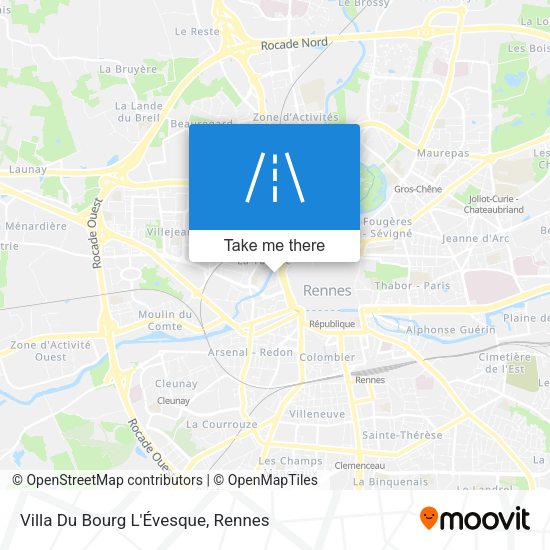 Villa Du Bourg L'Évesque map