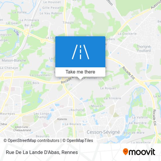 Rue De La Lande D'Abas map