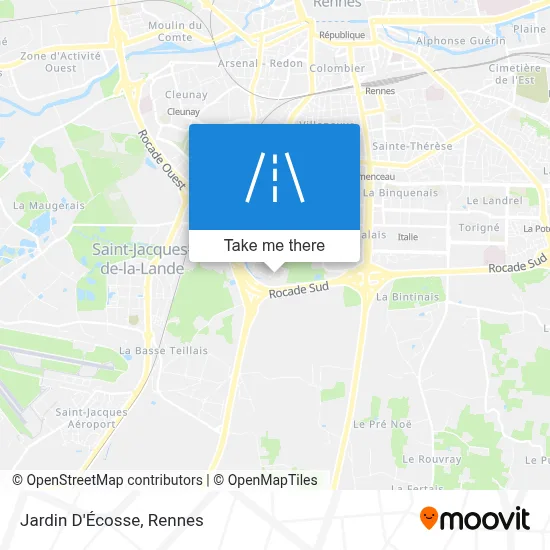 Jardin D'Écosse map