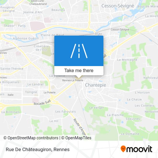 Rue De Châteaugiron map