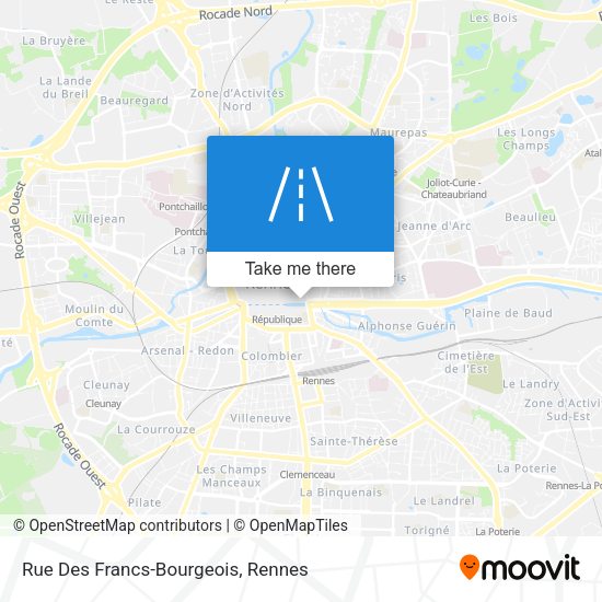 Rue Des Francs-Bourgeois map