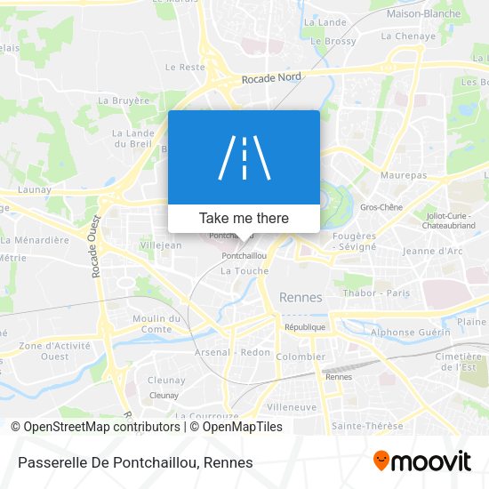 Passerelle De Pontchaillou map