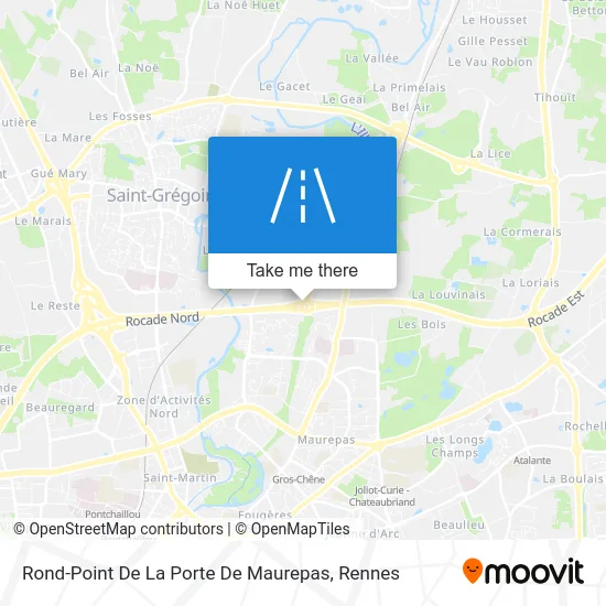 Rond-Point De La Porte De Maurepas map