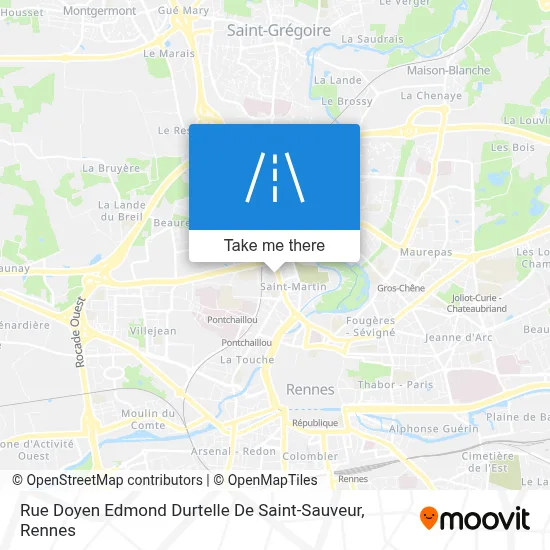 Rue Doyen Edmond Durtelle De Saint-Sauveur map