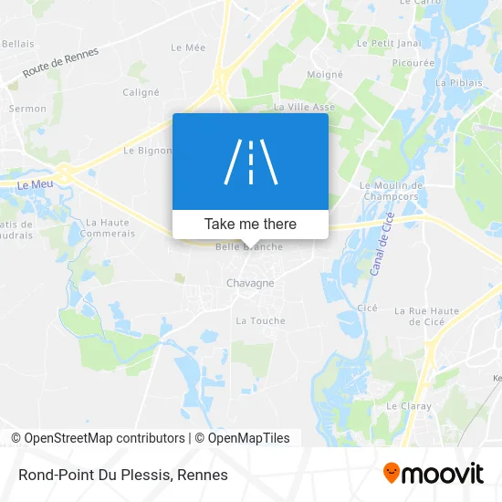 Mapa Rond-Point Du Plessis