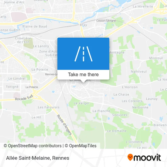 Allée Saint-Melaine map