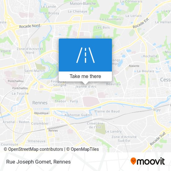 Rue Joseph Gomet map