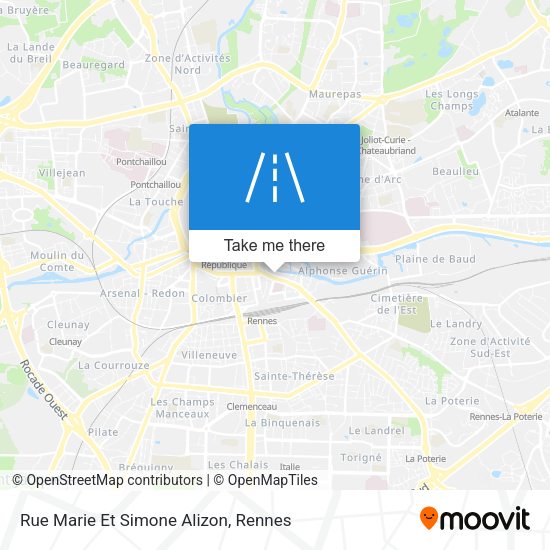 Rue Marie Et Simone Alizon map
