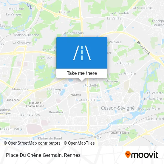 Place Du Chêne Germain map