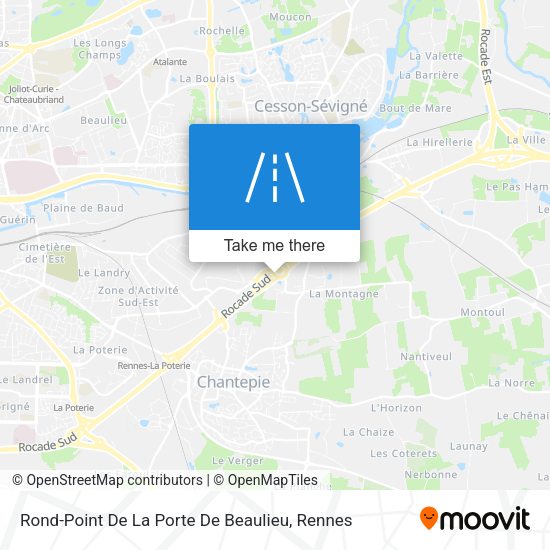 Rond-Point De La Porte De Beaulieu map