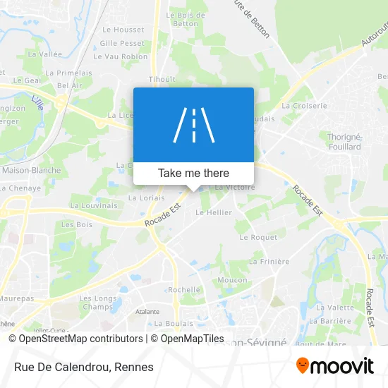 Mapa Rue De Calendrou