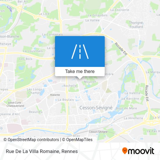 Rue De La Villa Romaine map