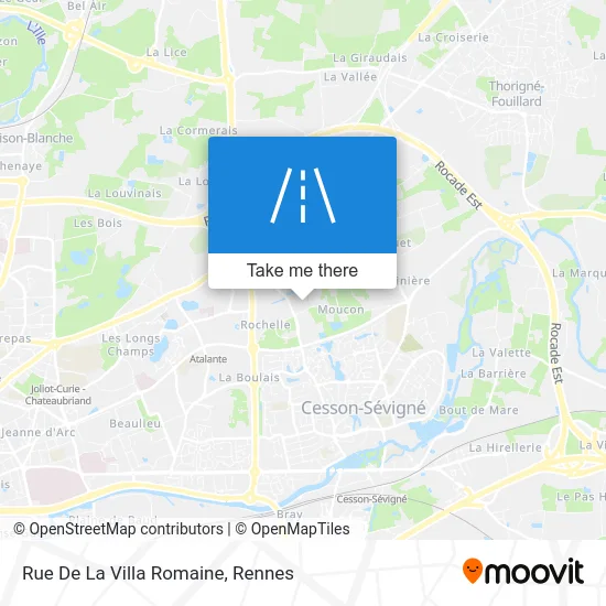 Rue De La Villa Romaine map