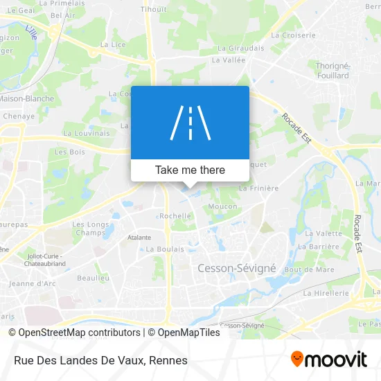 Rue Des Landes De Vaux map
