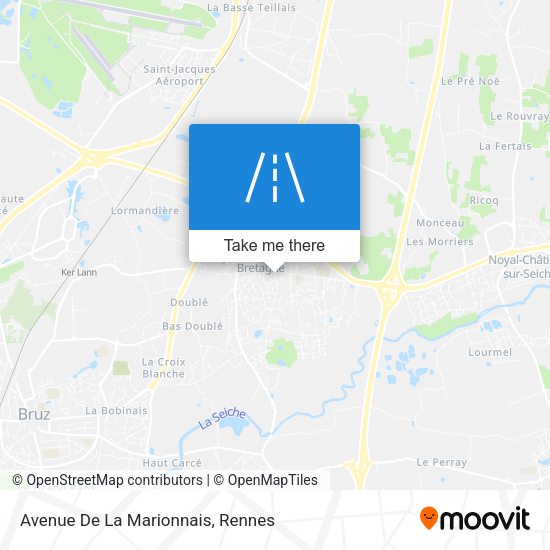 Avenue De La Marionnais map