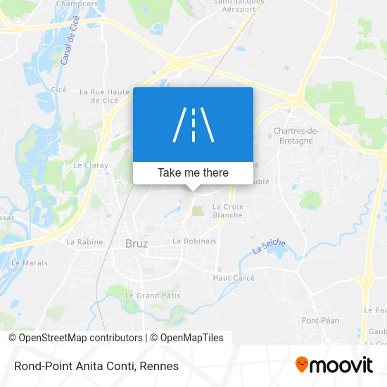 Mapa Rond-Point Anita Conti