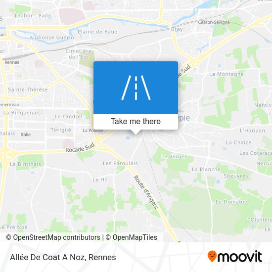 Allée De Coat A Noz map