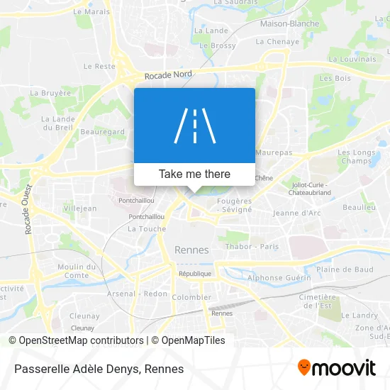 Passerelle Adèle Denys map