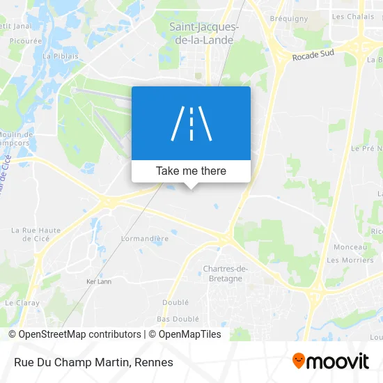 Rue Du Champ Martin map