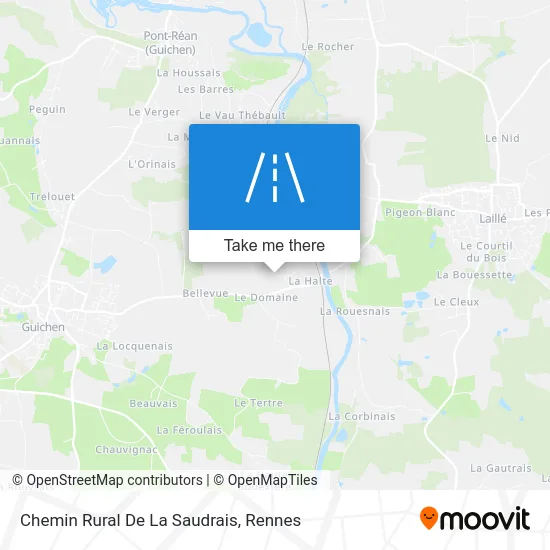 Chemin Rural De La Saudrais map
