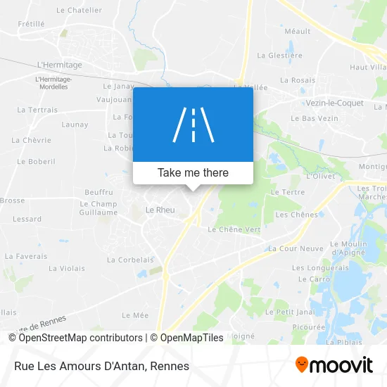 Rue Les Amours D'Antan map